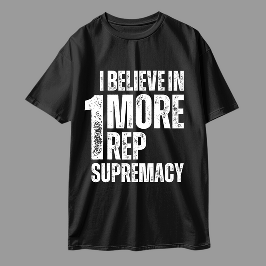 One More Rep: Oversized Gym T-shirt For Men & Women